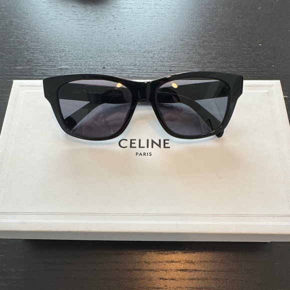 Celine Accessories - Celine Black Rectangular Sunglasses